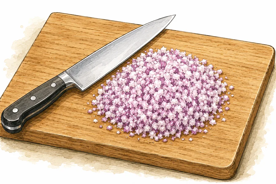 Finely chopped