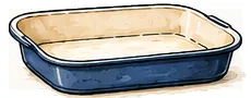 Ovenproof shallow dish
