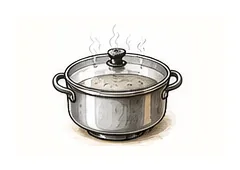 Simmer illustration